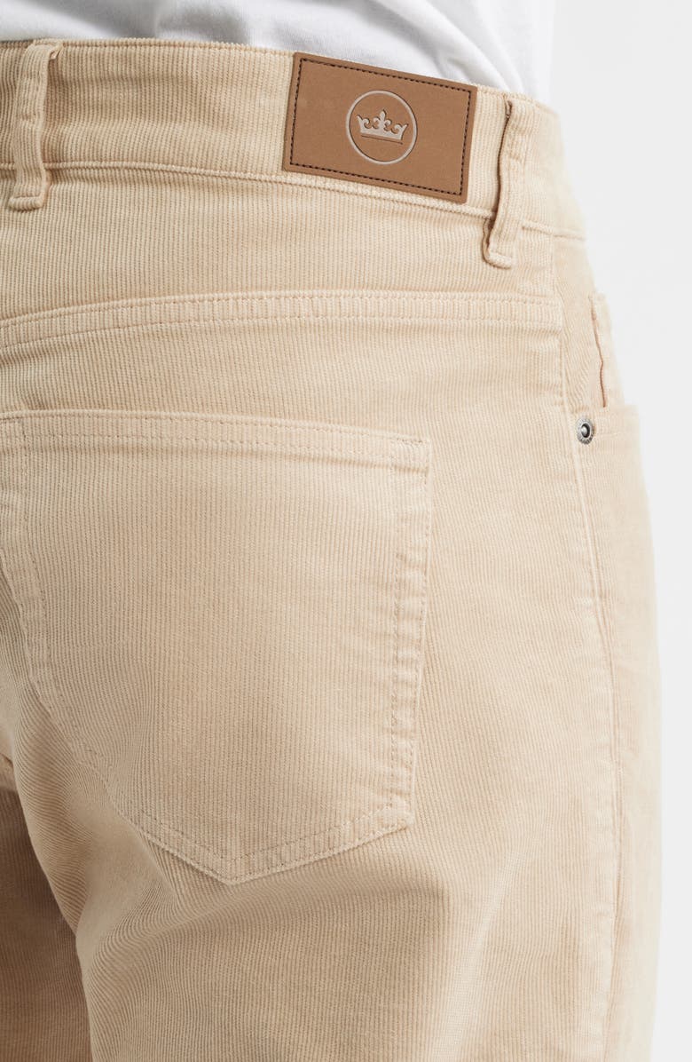 Peter Millar Superior Soft Corduroy 5-Pocket Pants, Alternate, color, Stone