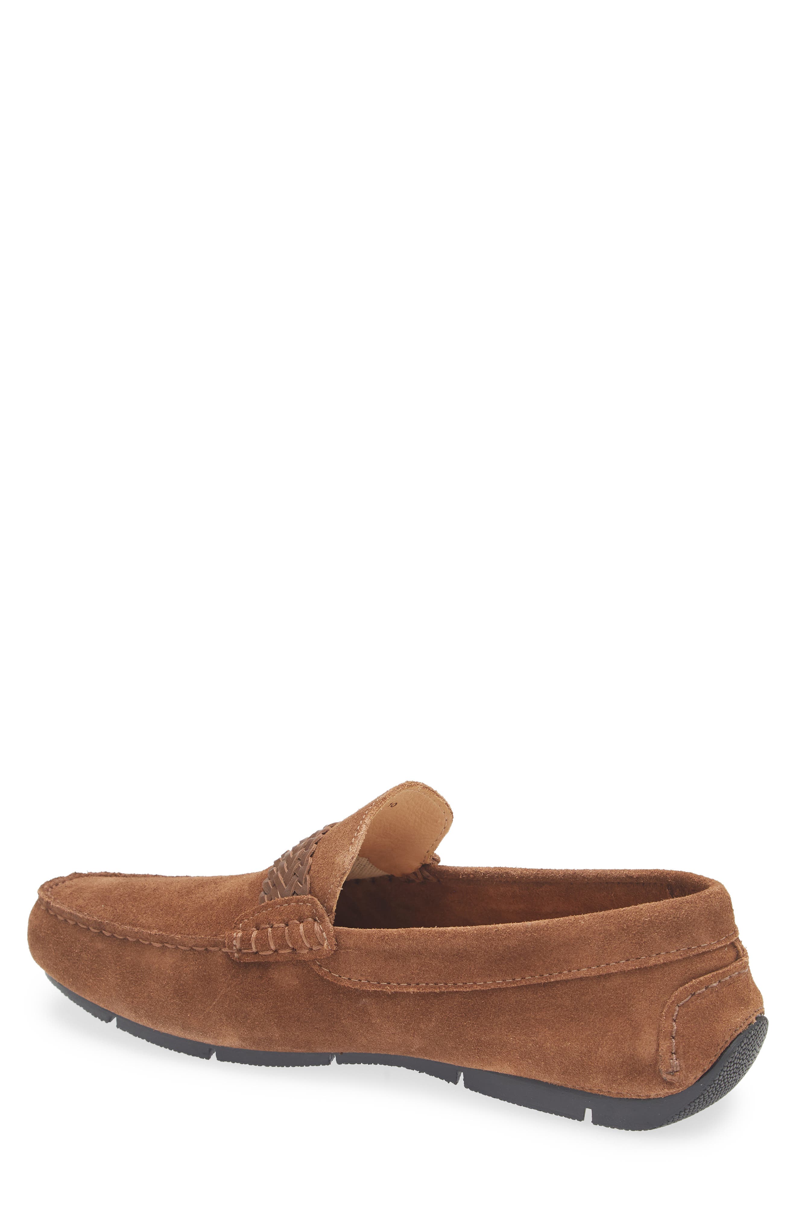 Marc Joseph New York Kenmore Braided Strap Loafer, Alternate, color, Cappuccino Suede