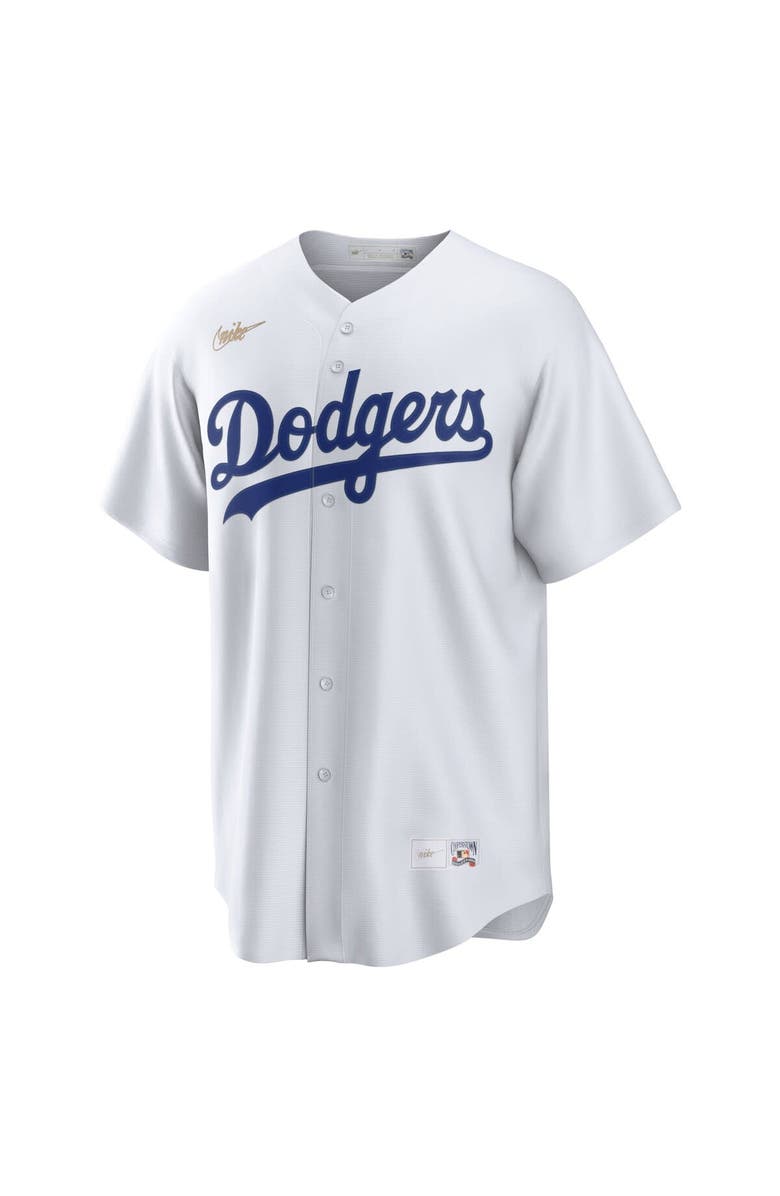 Nike Men's Nike Jackie Robinson White Brooklyn Dodgers Home Cooperstown Collection Player Jersey, Alternate, color, White