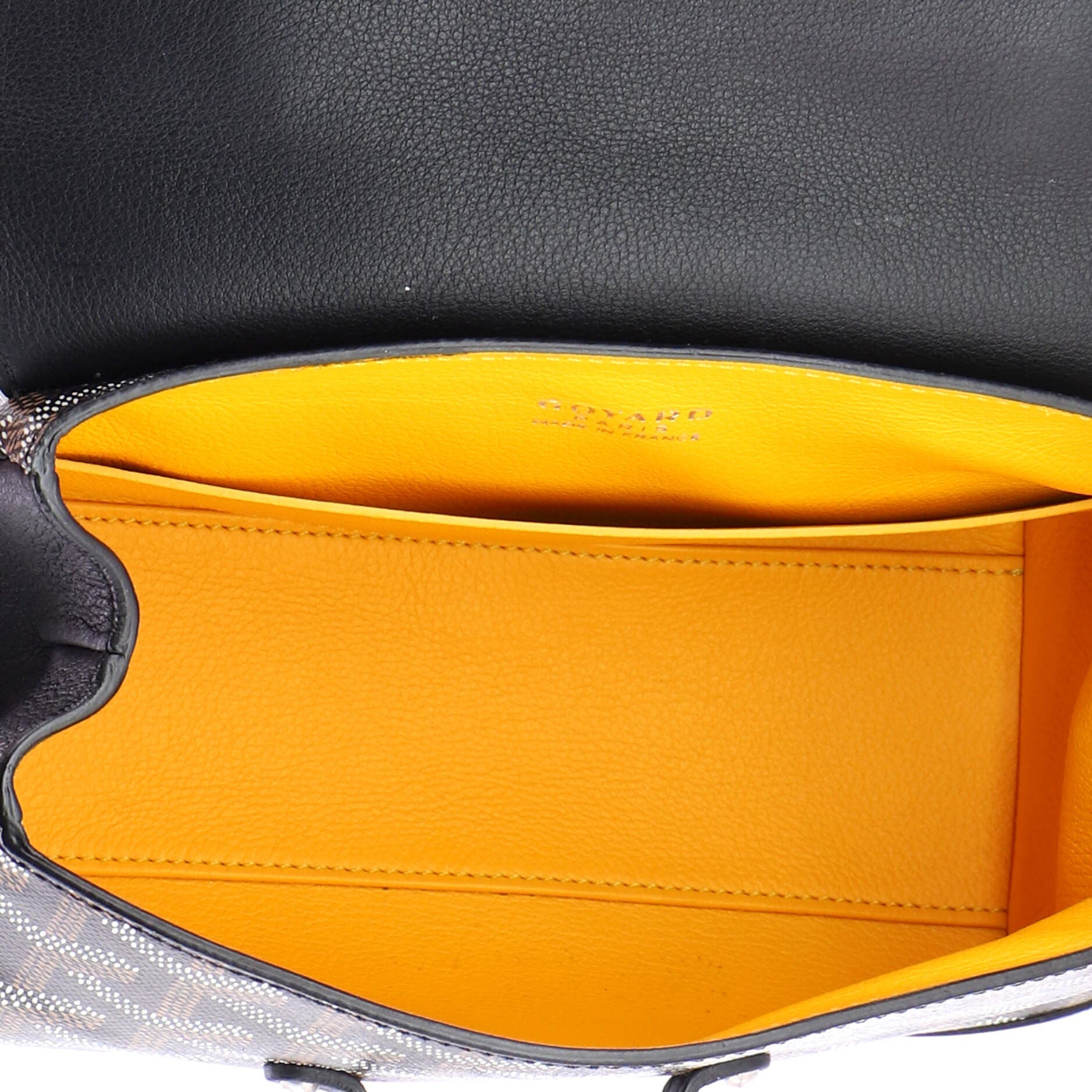 Saigon Top Handle Bag Coated Canvas with Leather Mini, Alternate, color, Black