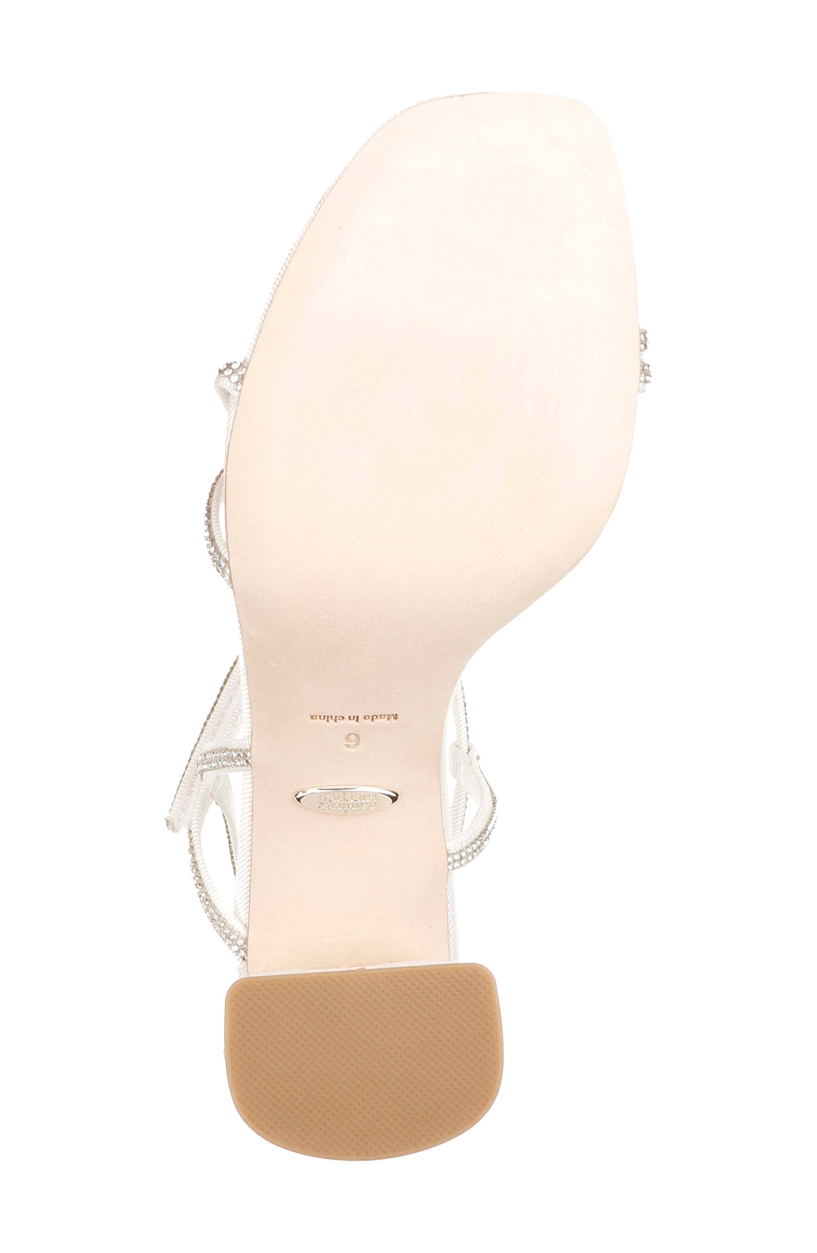Rebekah Block Heel Sandal, Alternate, color, SOFT WHITE FABRIC
