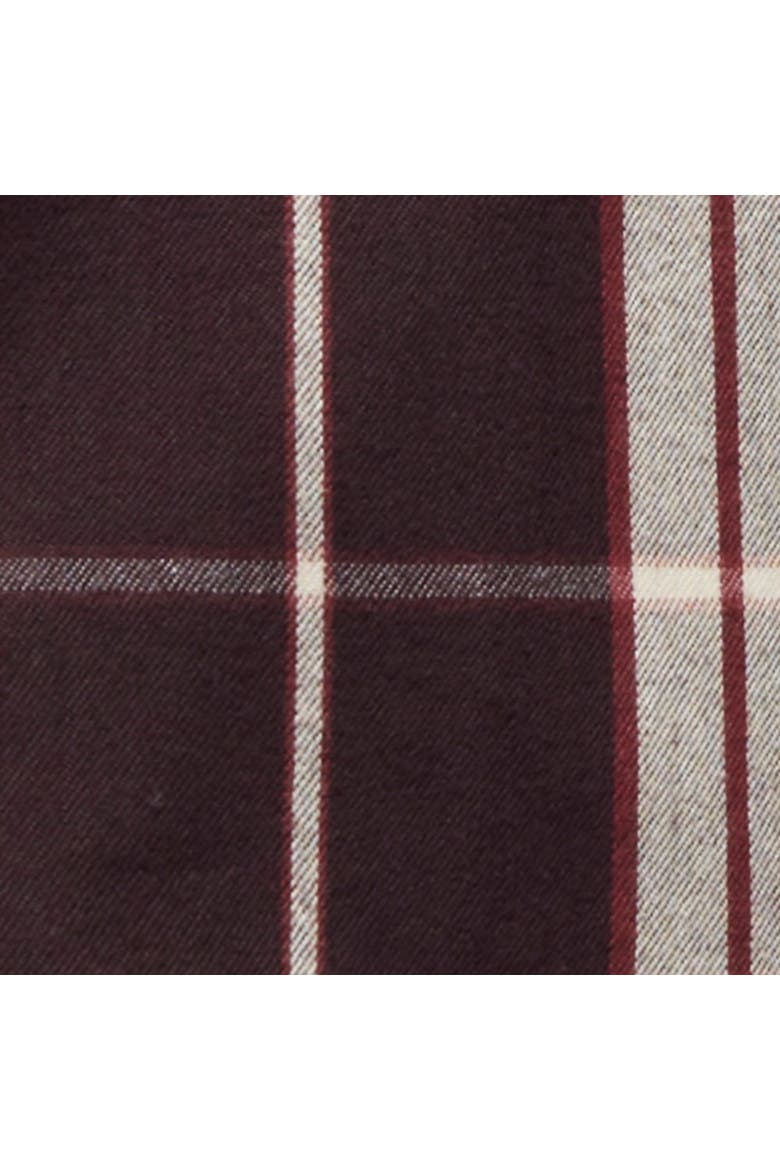 Checked Cotton Shirt, Alternate, color, Burgundy