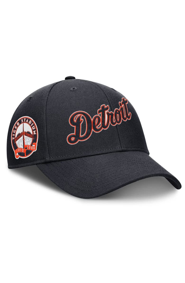 Nike Men's Nike Navy Detroit Tigers Rise Gaberdine Adjustable Hat, Alternate, color, Navy