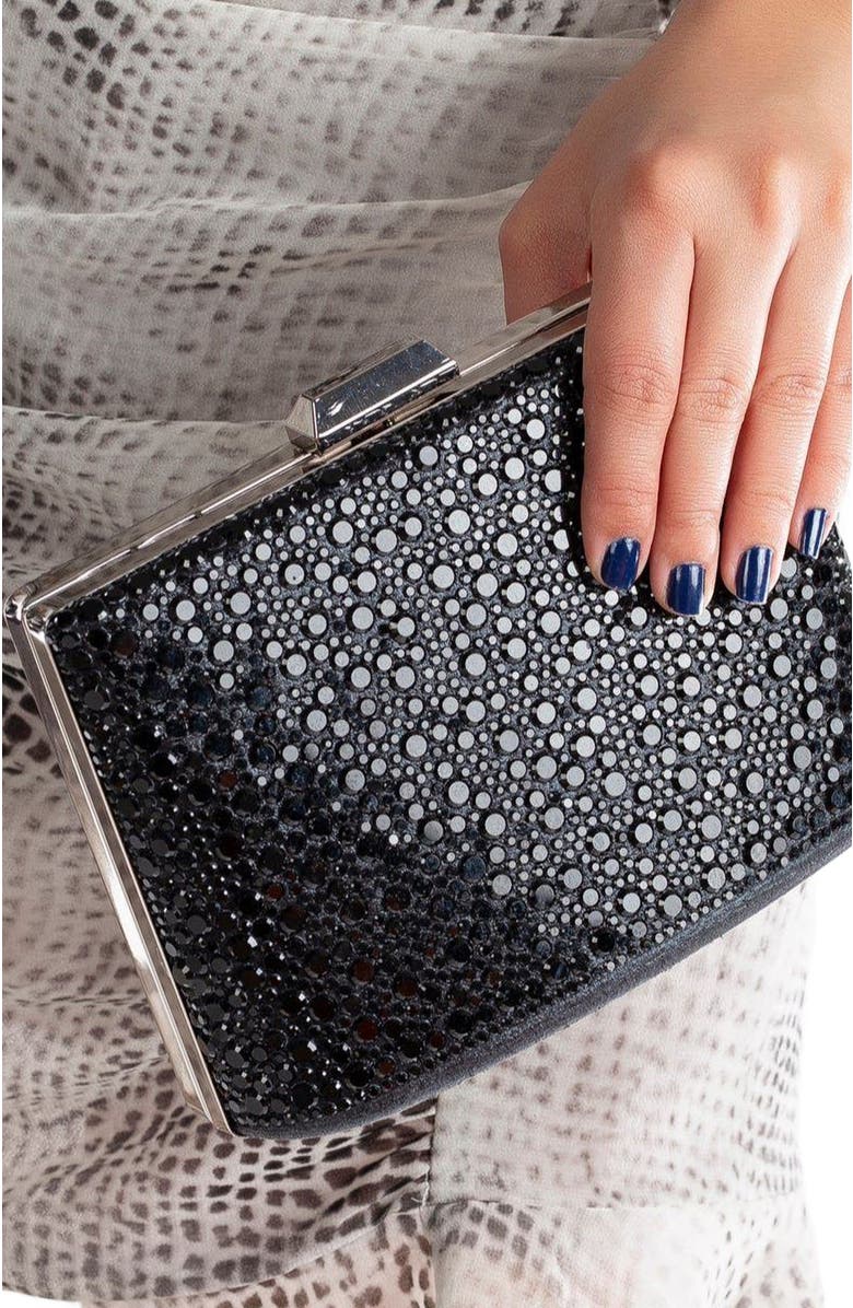 Forever & Always Shoes Alba Clutch Evening Purse, Alternate, color,