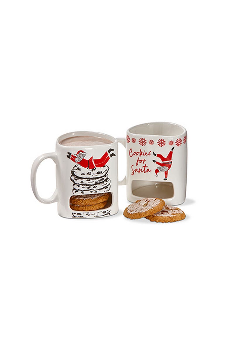 Christmas Cookies For Santa Mug Bone China Dishwasher Safe, Alternate, color, Multicolored