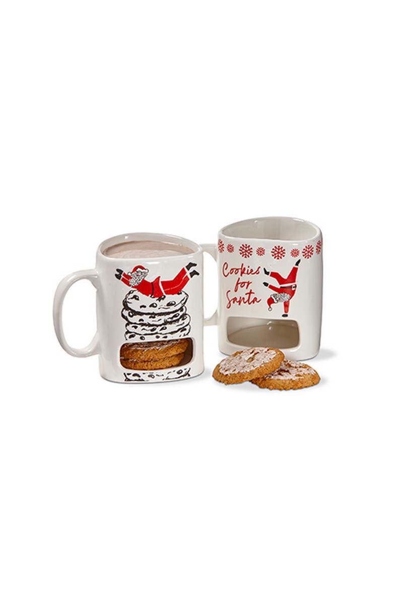 tag Christmas Cookies For Santa Mug Bone China Dishwasher Safe, Alternate, color, Multicolored