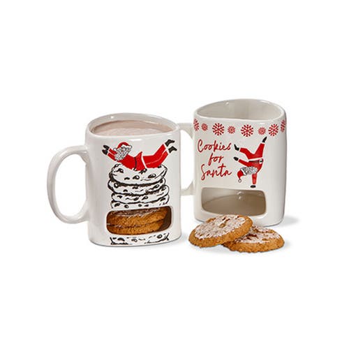 Tag Christmas Cookies For Santa Mug Bone China Dishwasher Safe In Multi