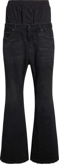 【BALENCIAGA】distressed high-rise flared ジーンズ BALENCIAGA Distressed boyfriend jeans | NET-A-PORTER