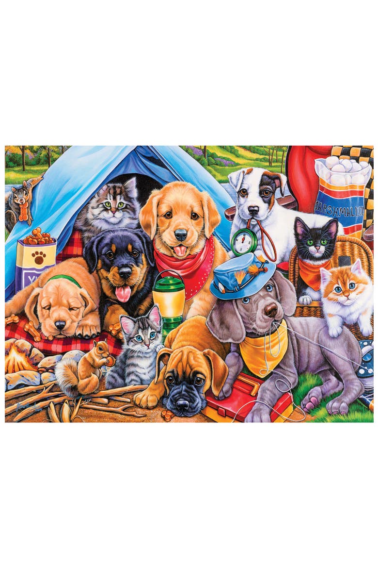 Camping Buddies 300 Piece Jigsaw Puzzle, Alternate, color, Multicolor