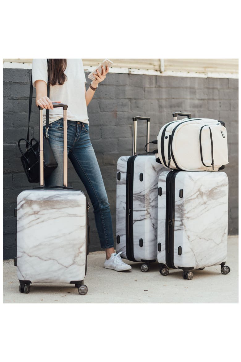 Astyll 22-Inch & 30-Inch Spinner Luggage Set, Alternate, color, MILK MARBLE