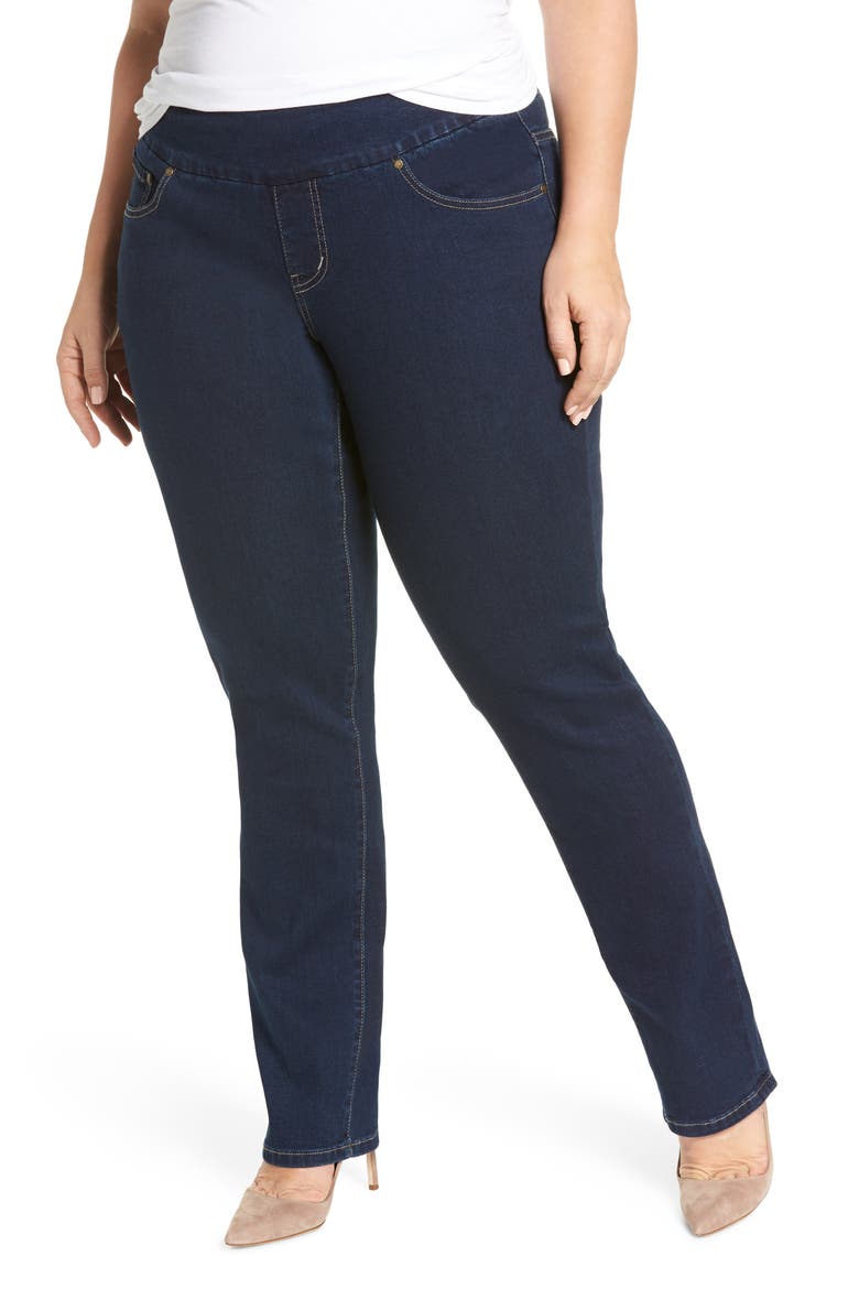 Jeans Paley Pull-On Bootcut Jeans, Main, color, MED INDIGO