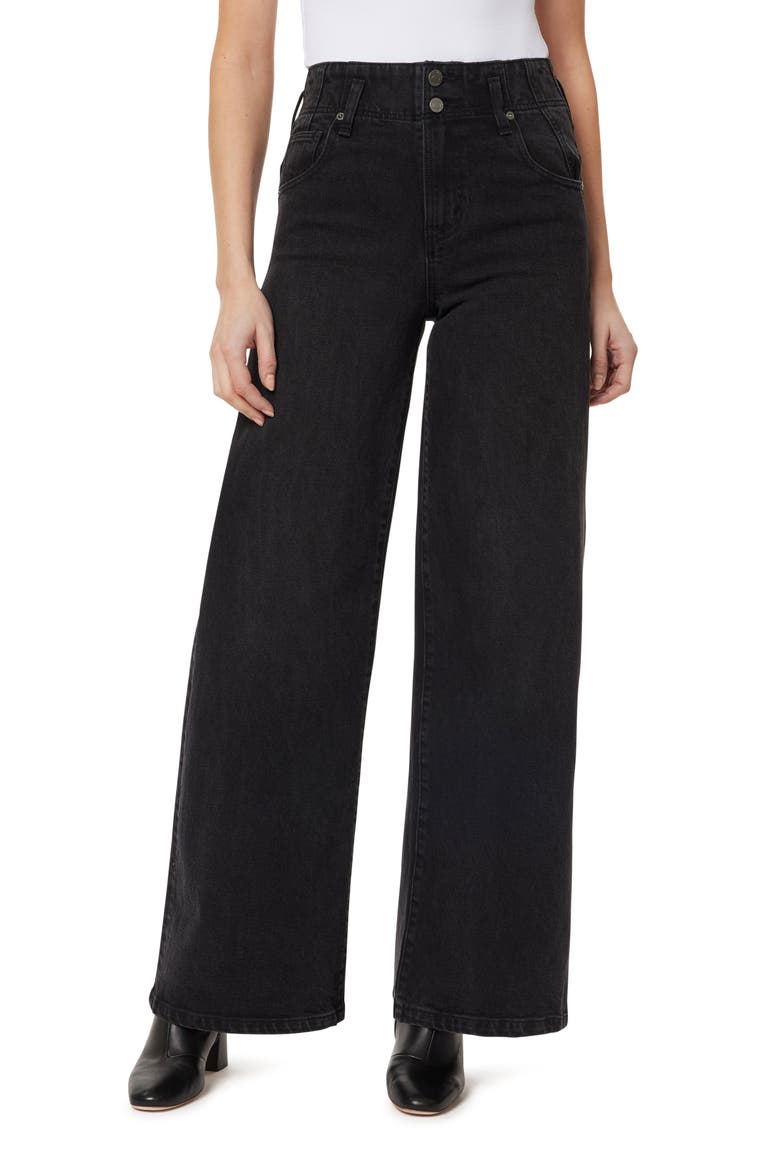 Easton Wide Leg Jeans, Main, color, WASHED BLACK