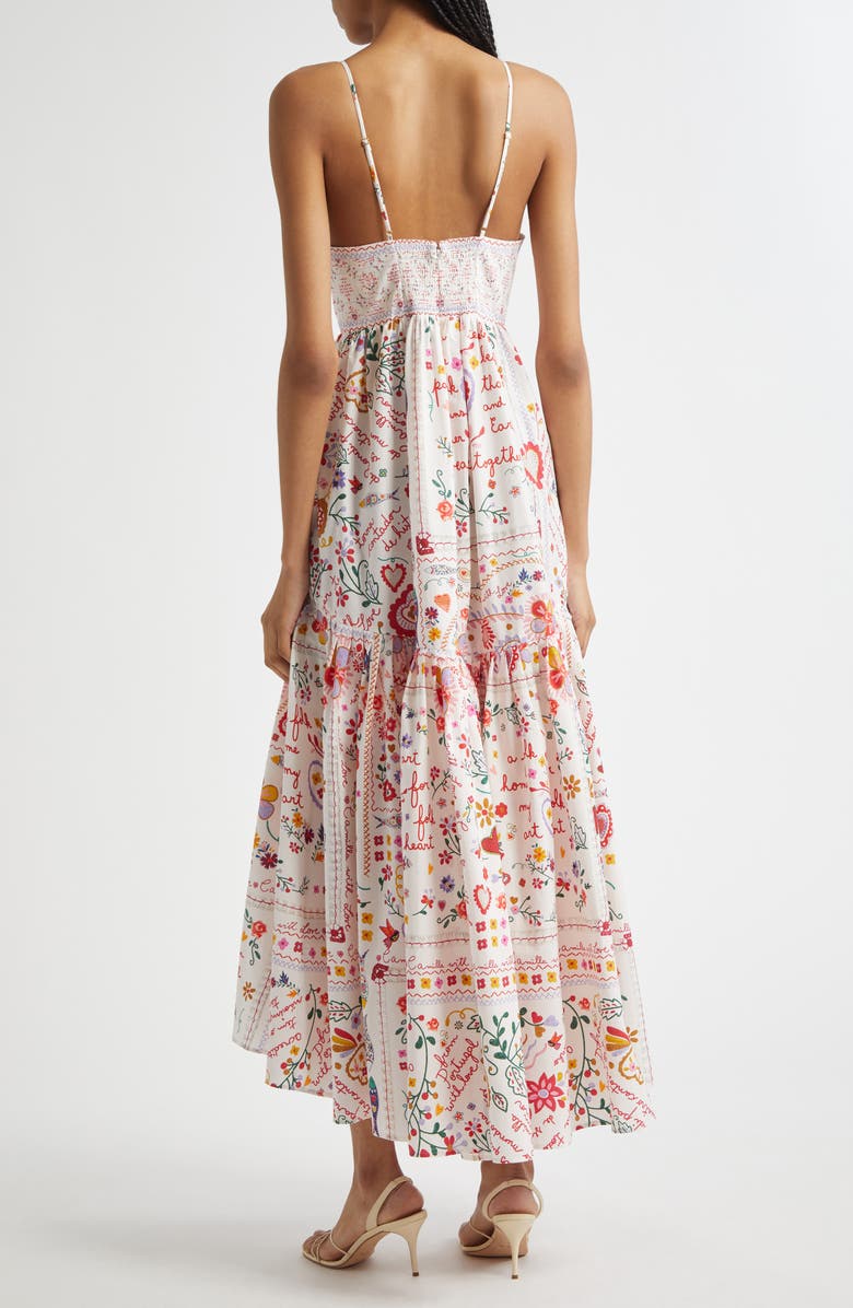 Camilla Tiered Organic Cotton Poplin Sundress, Alternate, color, A Kitsch In Time