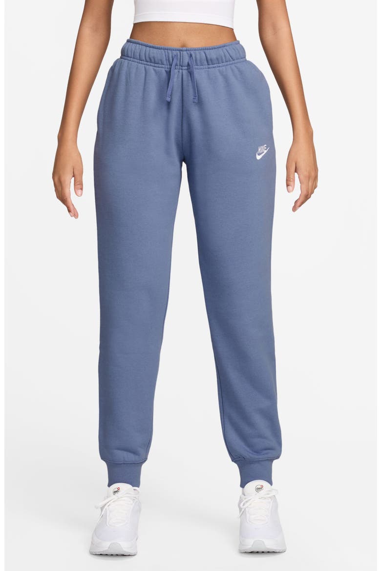 Sportswear Club Fleece Joggers, Main, color, WORLD INDIGO/ WHITE