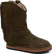 Free People Faye Fringe Faux Fur Boot