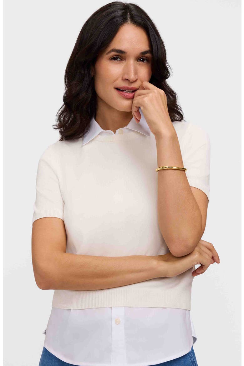 Dina Sleeveless Button-Up Shirt, Alternate, color, WHITE