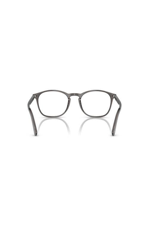 Persol 52mm Square Optical Glasses In Black