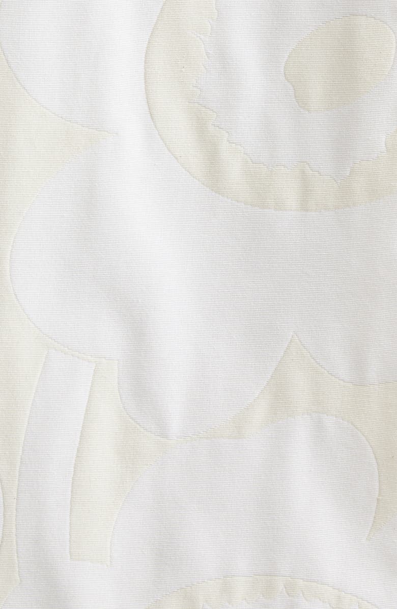 Marimekko Ladonta Unikko Jacquard Oversize Faille Shirt Jacket, Alternate, color, White Light Grey