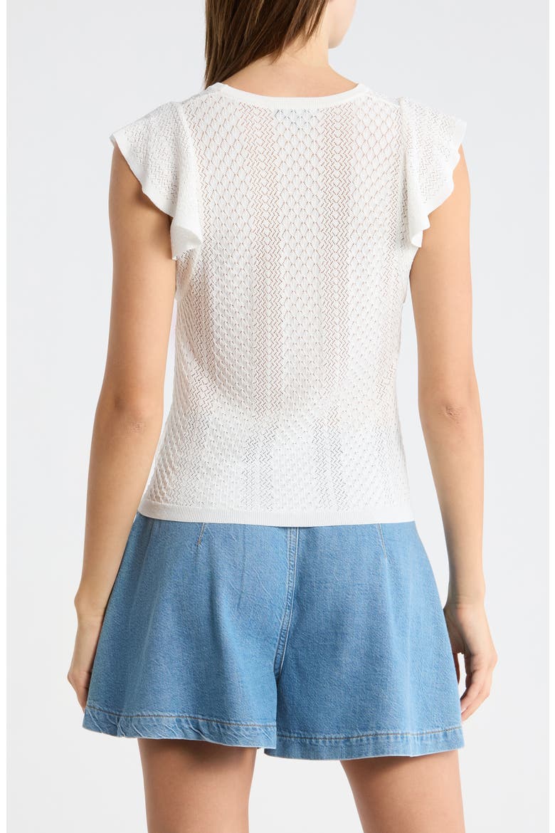 Margo Cap Sleeve T-Shirt, Alternate, color, WHITE