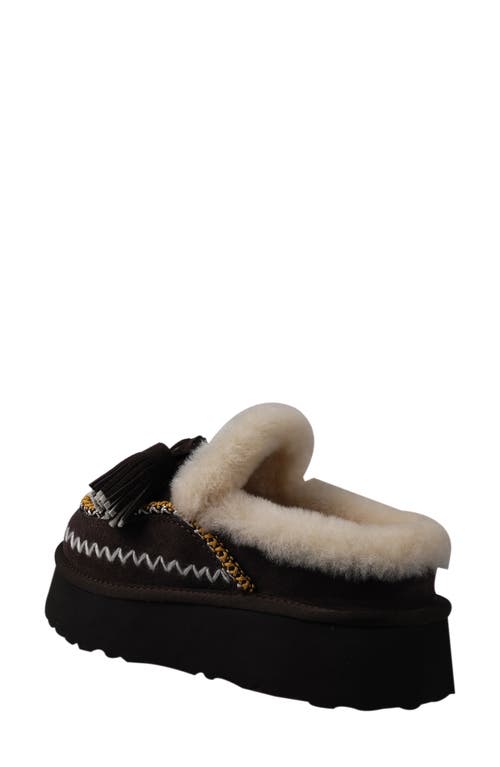 Zigi Faux Fur Platform Bootie In Brown Suede