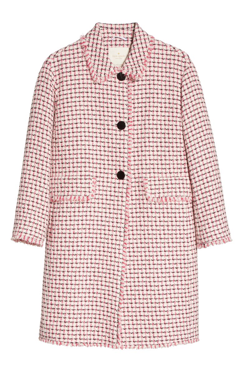 Kate Spade New York tweed coat, Alternate, color,