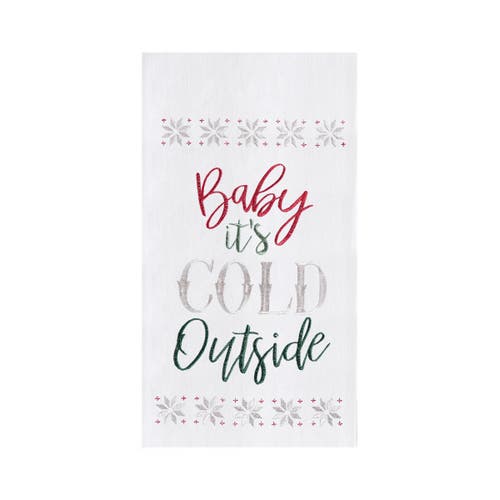 C & F Home C&f Home Baby It's Cold Outside Towel In White