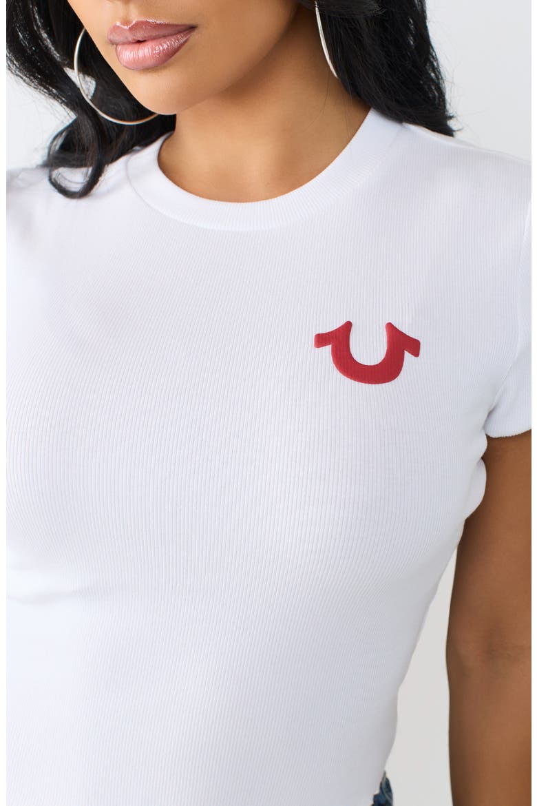 Wings Lettuce Edge Rib Baby Tee, Alternate, color, OPTIC WHITE