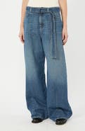 Weekend Max Mara Madia Belted Wide Leg Jeans