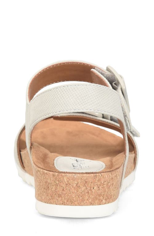 Eurosoft Glinda Cork Wedge Sandal In Mist Grey