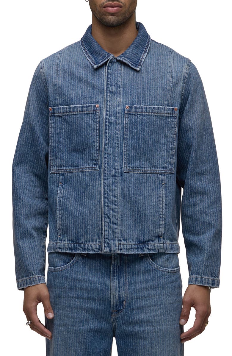 Hudson Jeans Denim Work Jacket, Main, color, Rail