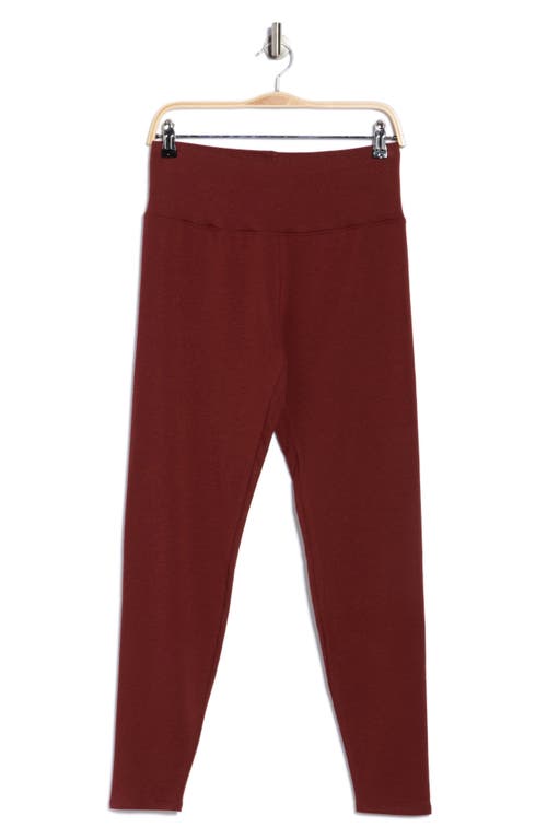 Eileen Fisher High Waist Ankle Leggings In Brown
