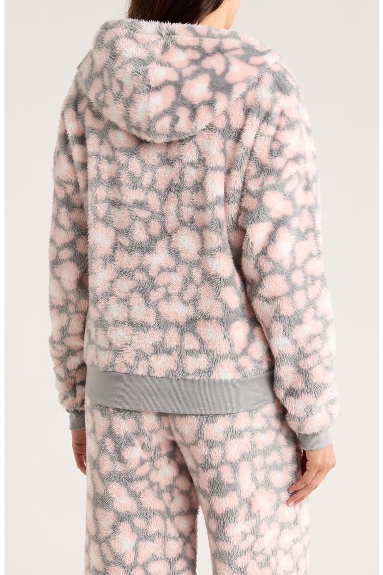 Ice Breaker Fleece Hoodie, Alternate, color, GREY LEOPARD