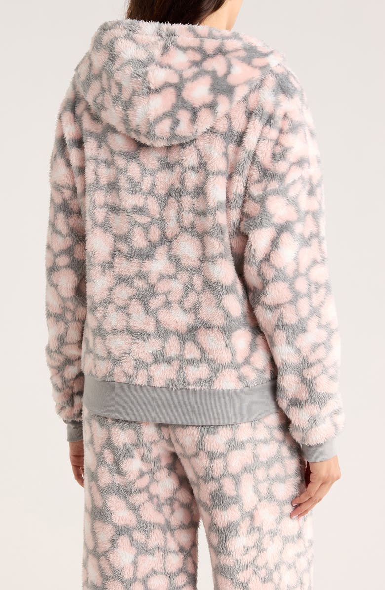 Honeydew Ice Breaker Fleece Hoodie, Alternate, color, Grey Leopard