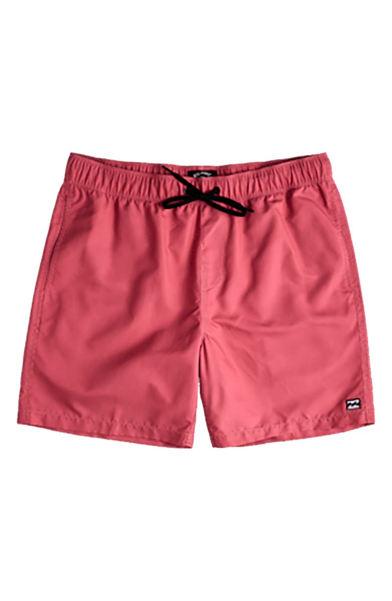 Billabong All Day Layback Swim Trunks, Alternate, color, Rose