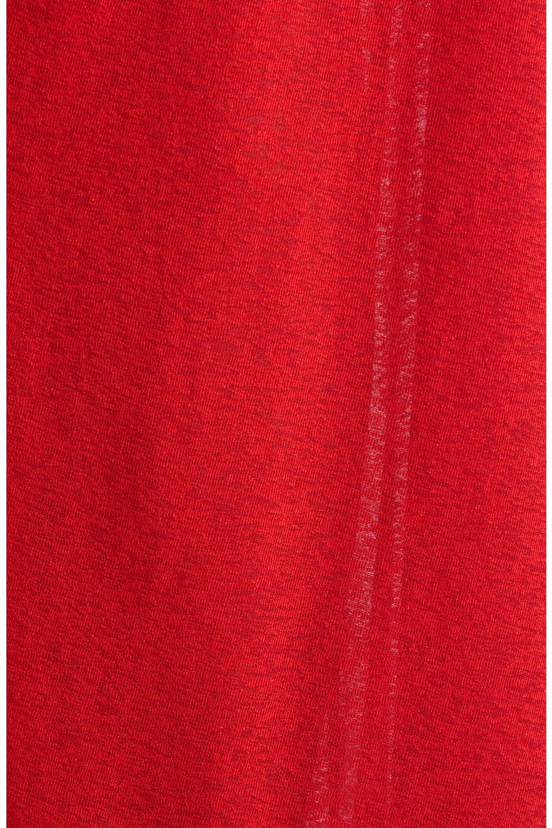Ruched Mesh Halter Maxi Dress, Alternate, color, RED
