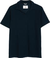 Reigning Champ Johnny Collar Cotton Terry Cloth Polo