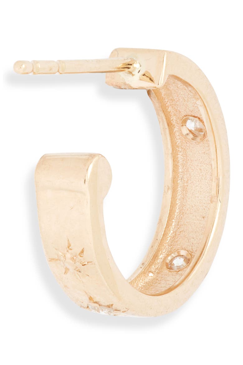 Starburst Hoop Earrings, Alternate, color, DIAMOND