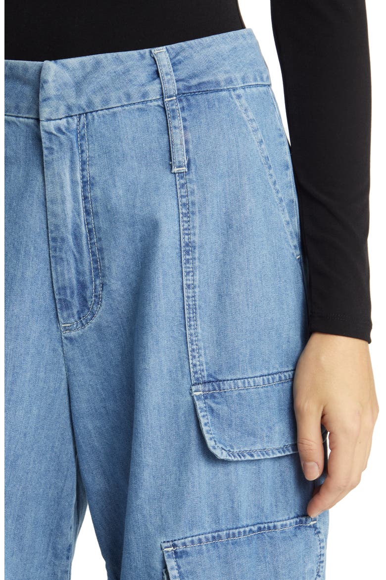 Relaxed High Waist Straight Leg Cargo Jeans, Alternate, color, RHYTHM