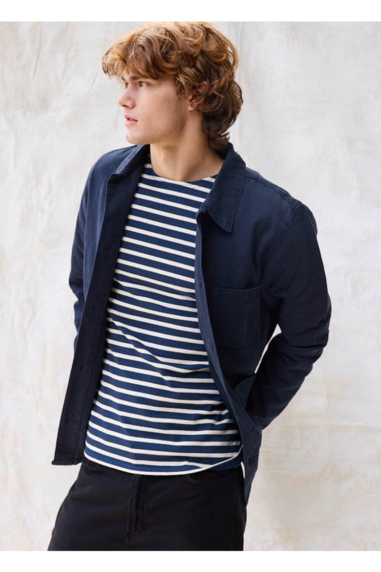 SIROCCO II - French Chore Canvas Jacket, Alternate, color, Navy