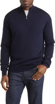 Peter Millar Crown Soft Quarter Zip Merino Wool Blend Pullover