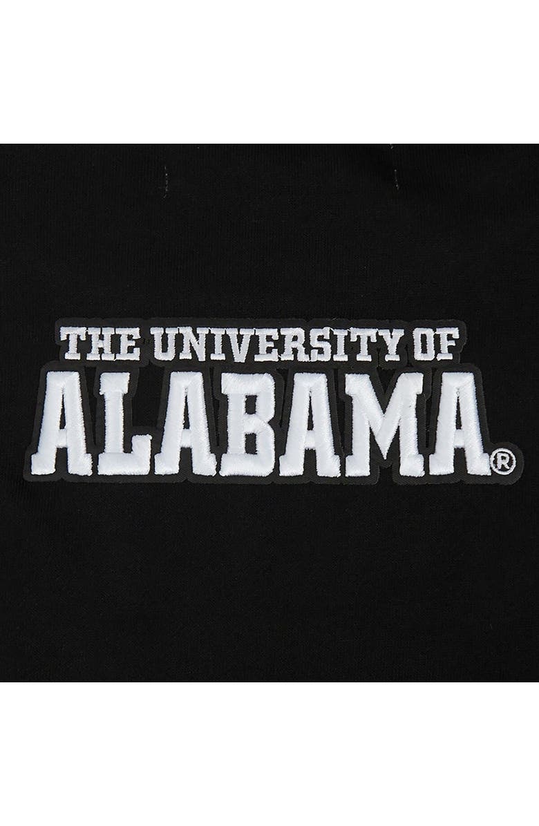 PRO STANDARD Women's Pro Standard Black Alabama Crimson Tide Pearl Cropped Pullover Sweatshirt, Alternate, color, Black