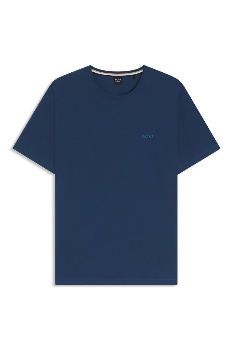 BOSS Mix Match Stretch Cotton Lounge T-Shirt, Alternate, color, Open Blue