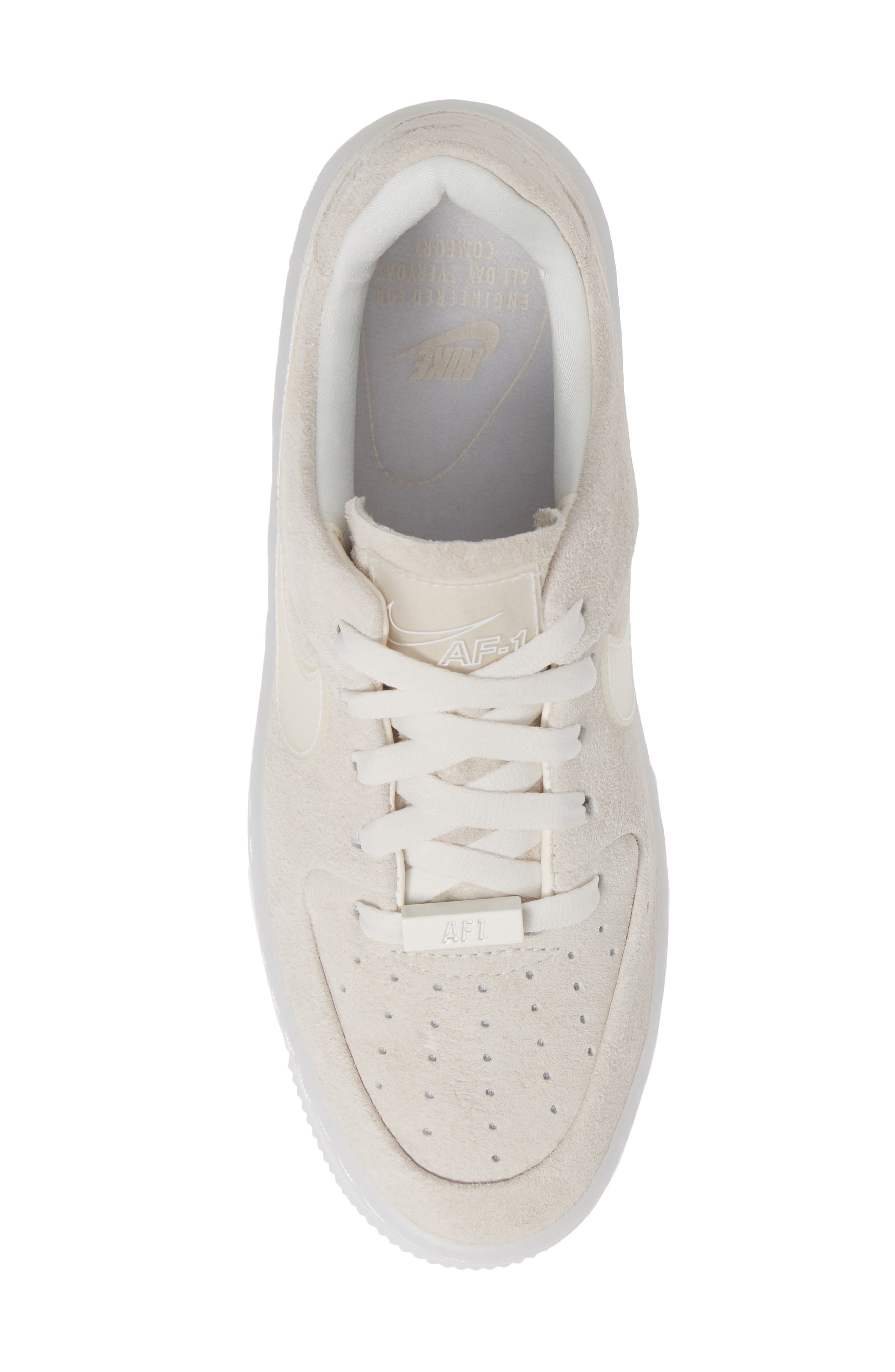 Air Force 1 Sage Low Platform Sneaker, Alternate, color, PHANTOM/ WHITE