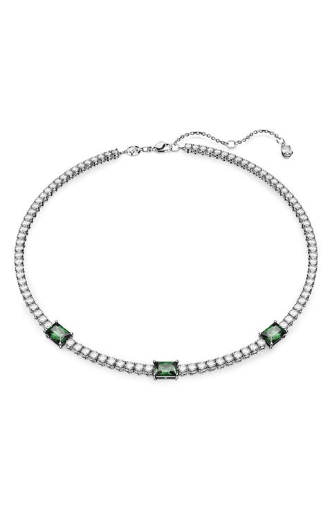 Matrix Crystal Tennis Necklace
