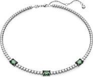 Swarovski Matrix Crystal Tennis Necklace