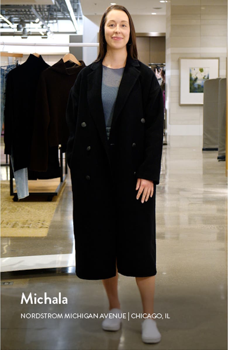 Thea Double Breasted Wool Coat, sales video thumbnail