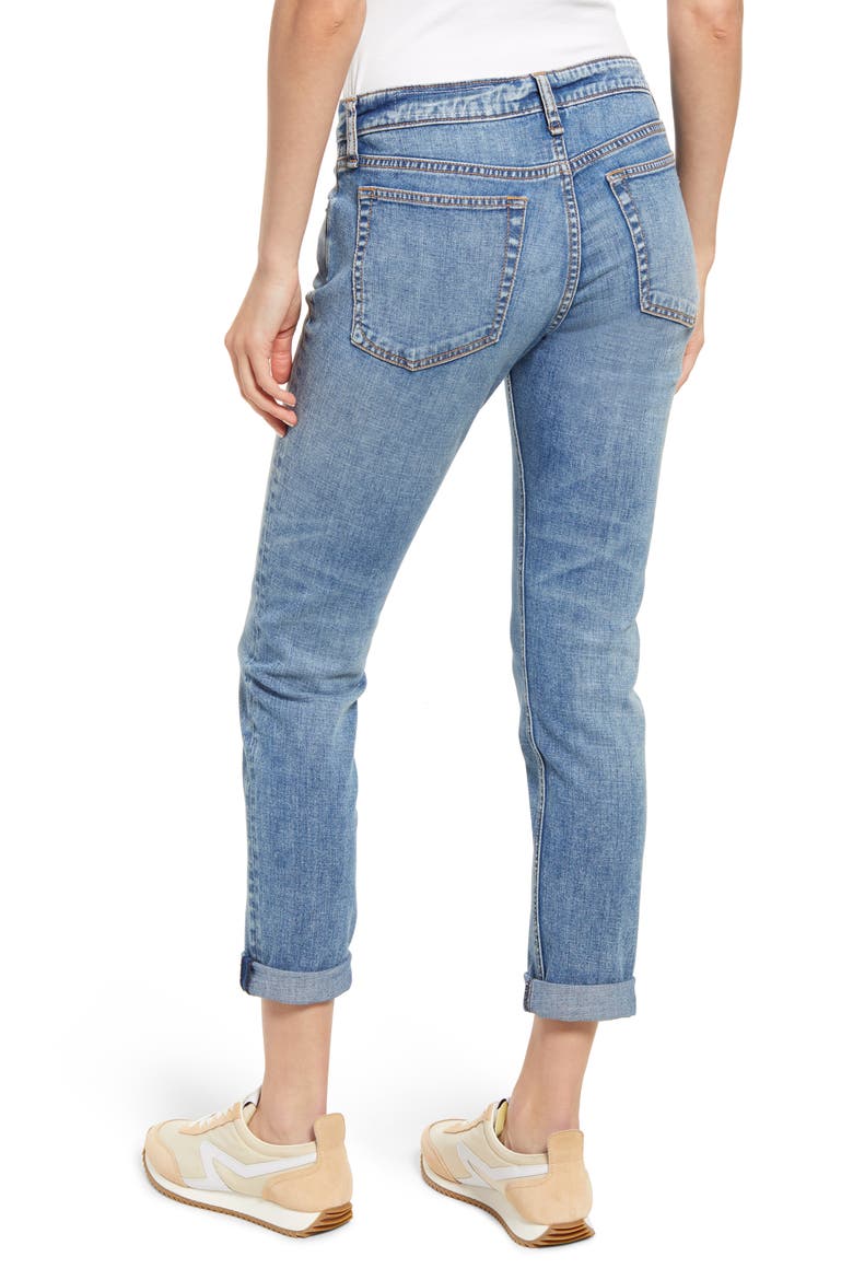 Dre Low Rise Slim Boyfriend Jeans, Alternate, color, JAGGER