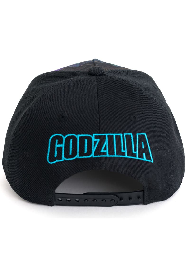 Snapback Baseball Cap, Alternate, color, Godzilla Atomic Green