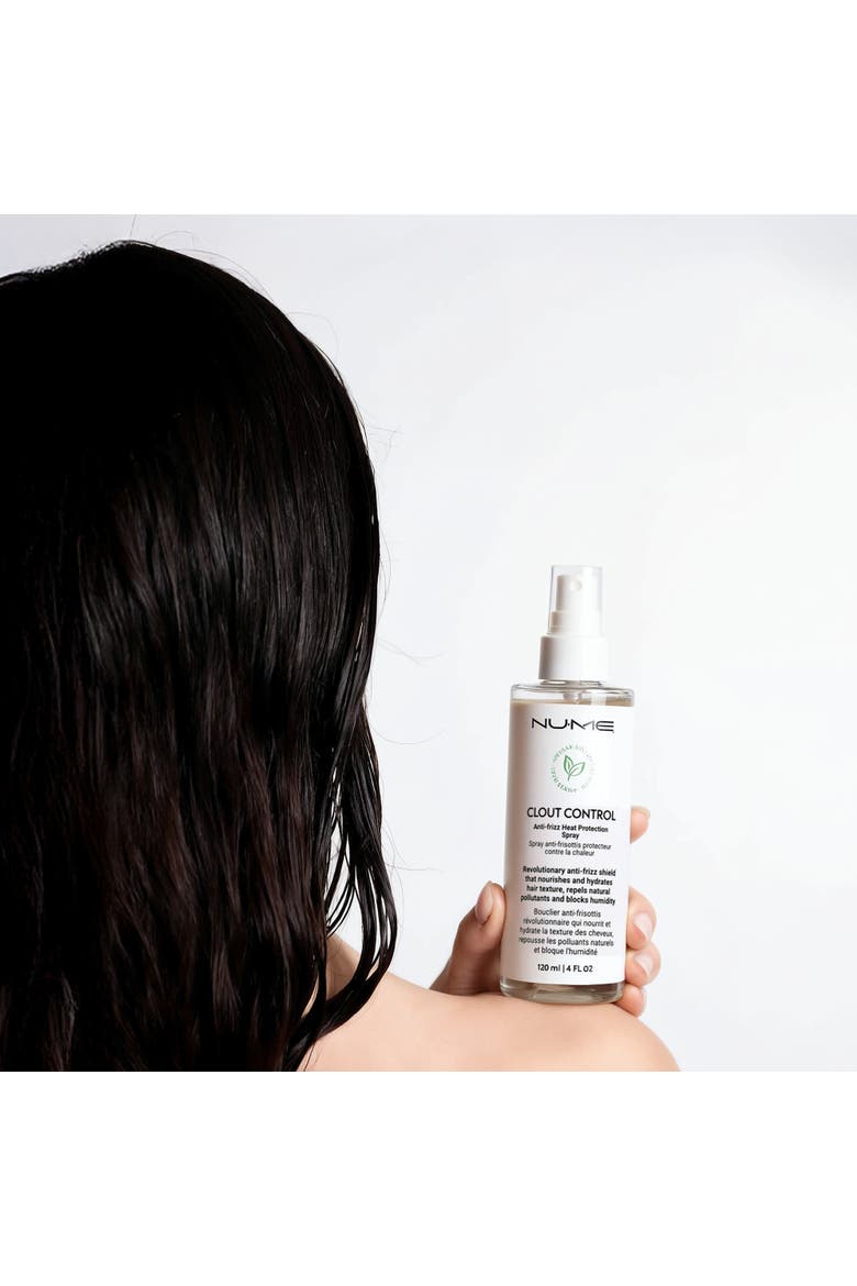 Clout Control | Anti-Frizz & Heat Protectant Spray, Alternate, color, White