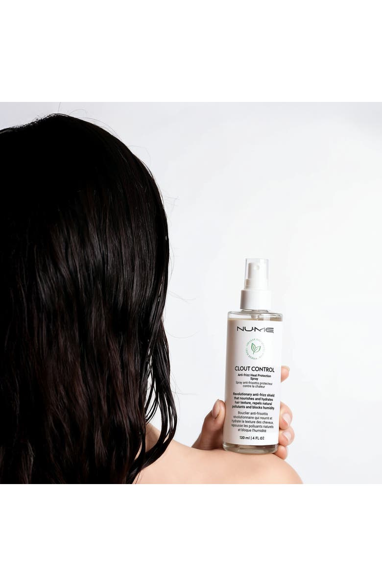 NUME Clout Control | Anti-Frizz & Heat Protectant Spray, Alternate, color, White